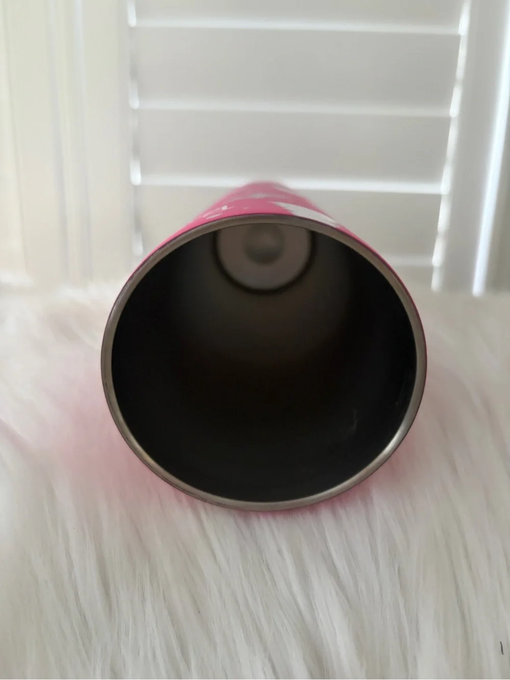 Barbie Hot Pink Holiday Tumbler with Silver Tree Accents